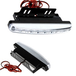 Daytime running lights, DRL, daylights, led projectors, 6 smd 3528, set of 2 pieces, white color